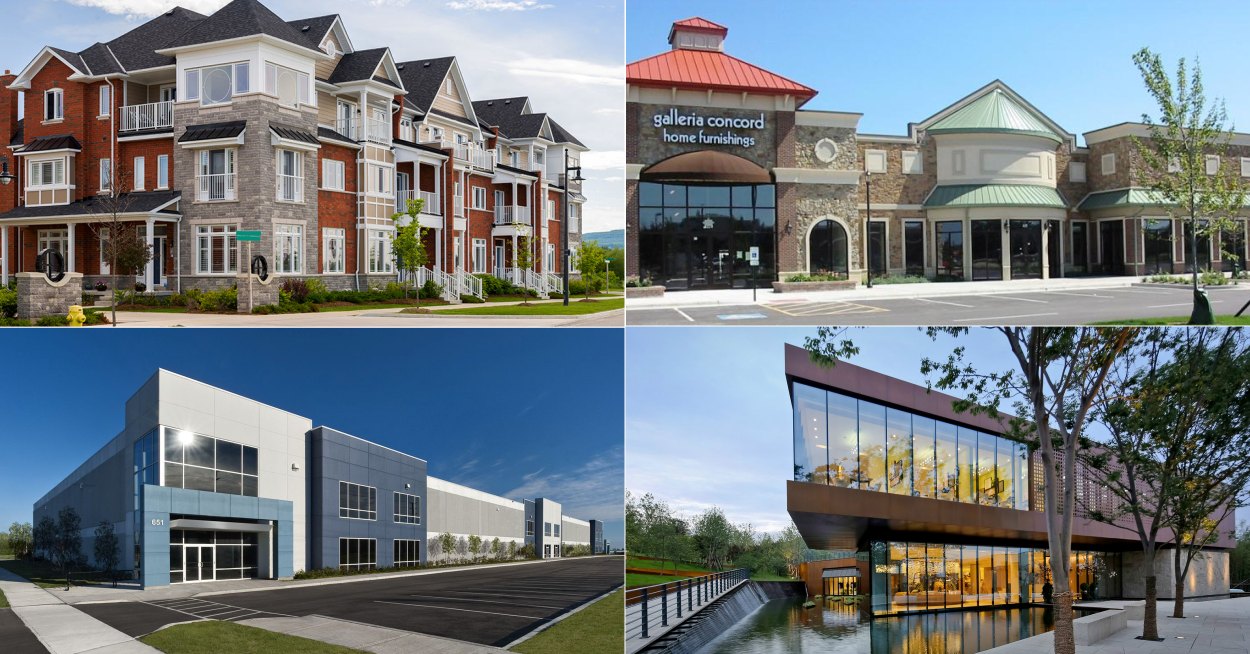 Diverse Property Types in a City